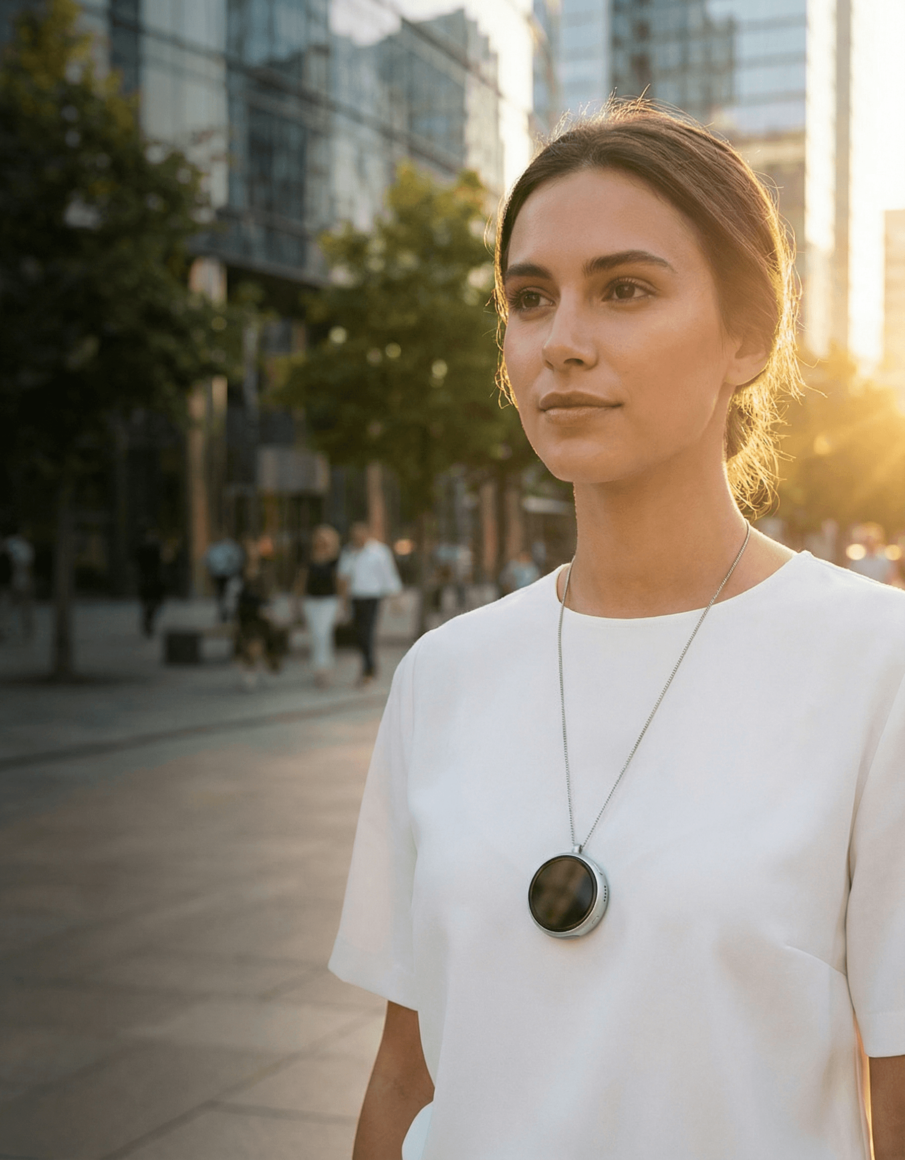 Woman with Nex AI assistant